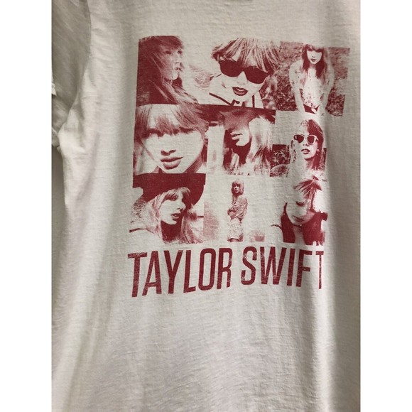 Taylor Swift 2012 White Squares T-Shirt Tee Size Small - Picture 2 of 6